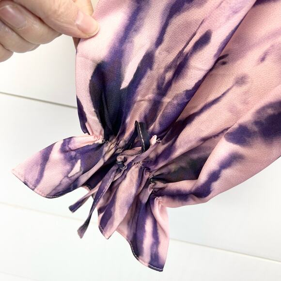 Topshop Love At First Scroll Blouse Womens 4‎ Tie Dye Fairycore Bohemian Whimsy - Picture 9 of 14